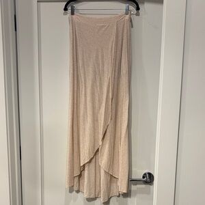 Cotton Candy Cream High Low Skirt